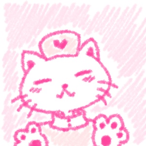 happy cat wearing a nurse uniform